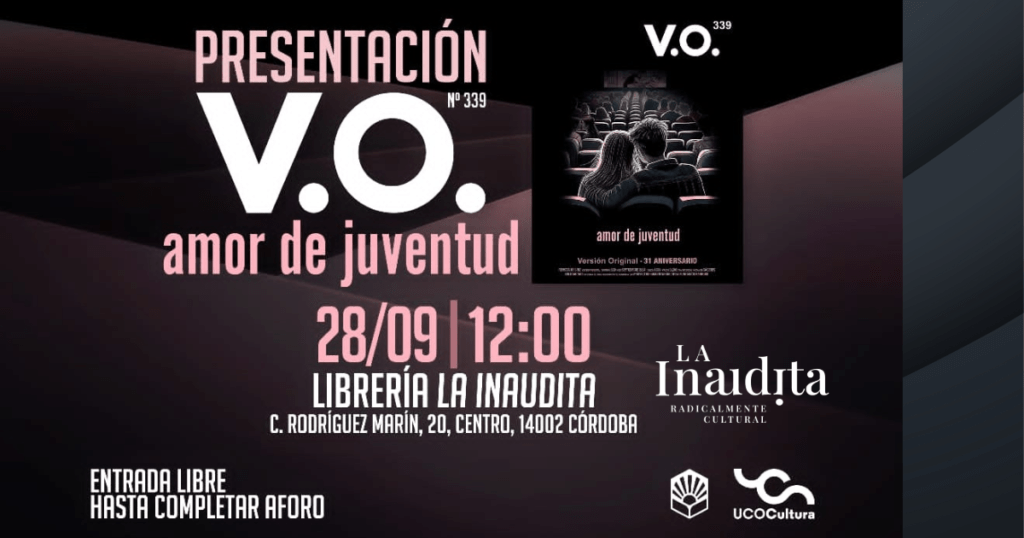 PRESENTACIÓN REVISTA V.O. Amor de juventud Sin Titulo 1024x538